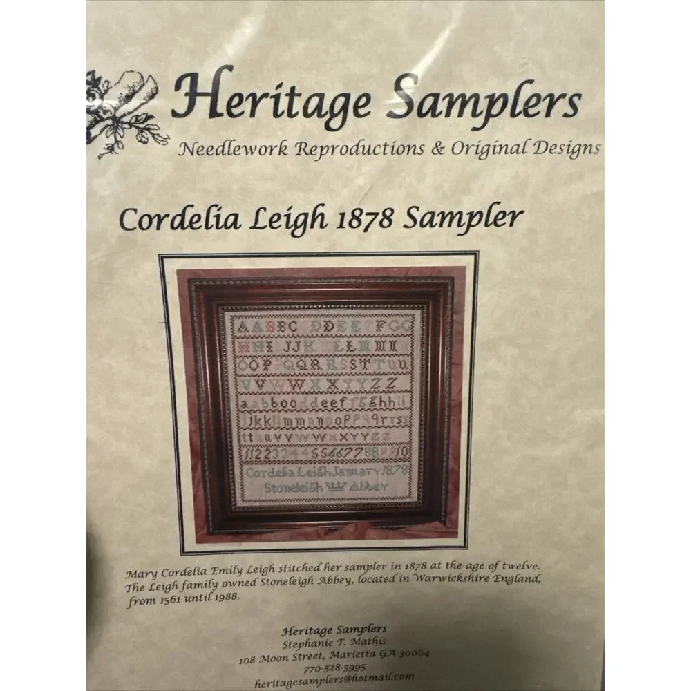 Heritage Sampler by Stephanie T. Mathis Cross Stitch Needlework Pattern